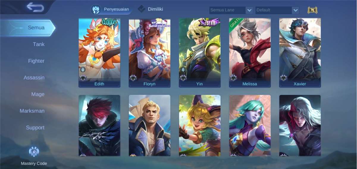 Penjualan akun permainan Mobile Legends